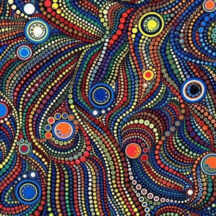 Effervescence Caribean AAQD-18160-257 Cotton Woven Fabric