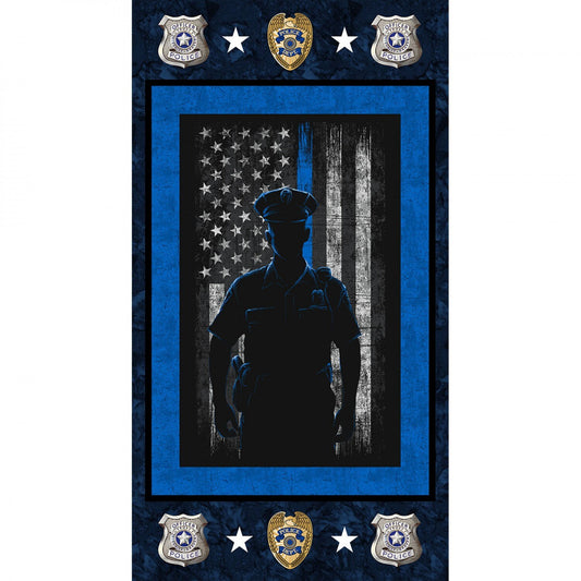 Licensed Military & Public Service 22' Panel Police Department 1195-PD Cotton Woven Panel