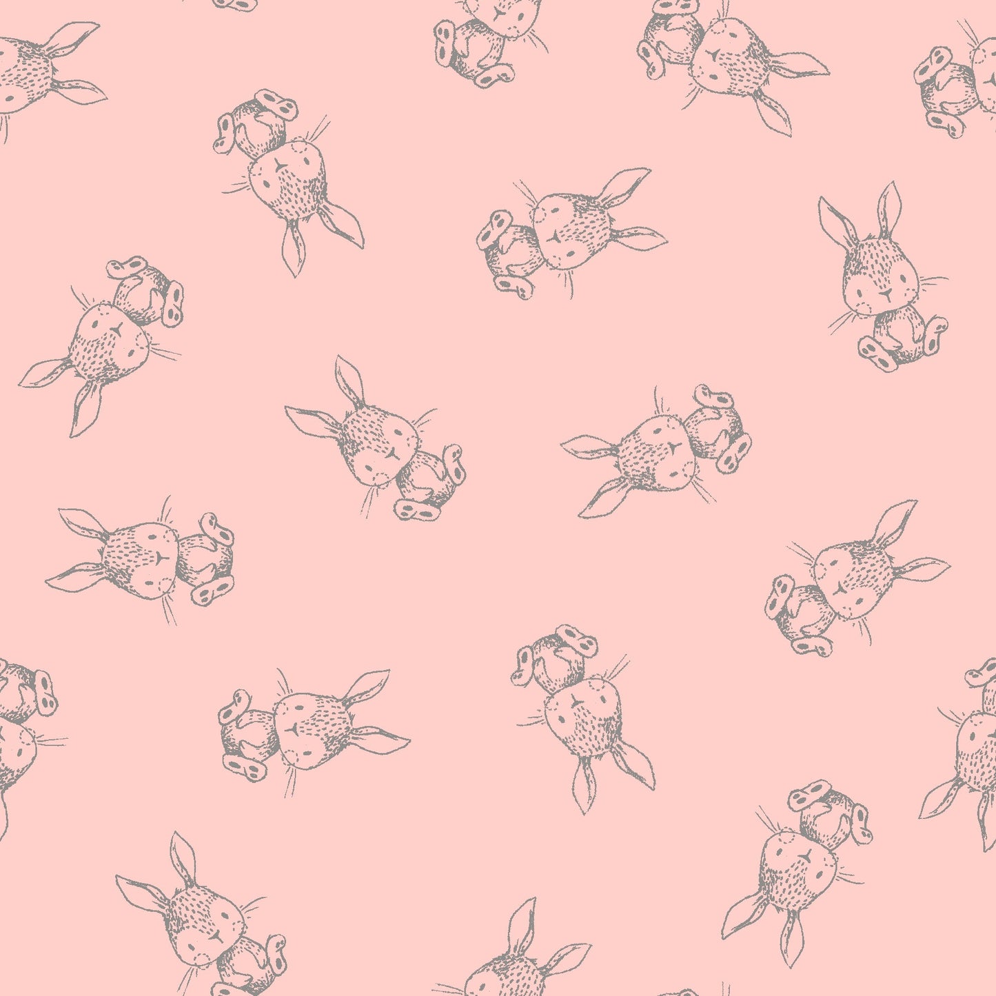 Little Thicket Bunnies 14531-PINK Cotton Woven Fabric