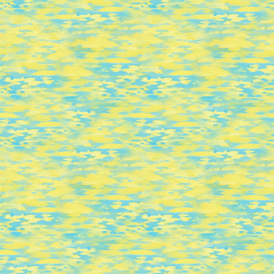 Mystic Ocean Collection by Josephine Wall Reflections 14609-YELLOW Cotton Woven Fabric