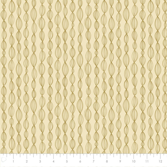 Petal Pushers by Elizabeth Silver Celery Geo 27180204-03 Cotton Woven Fabric