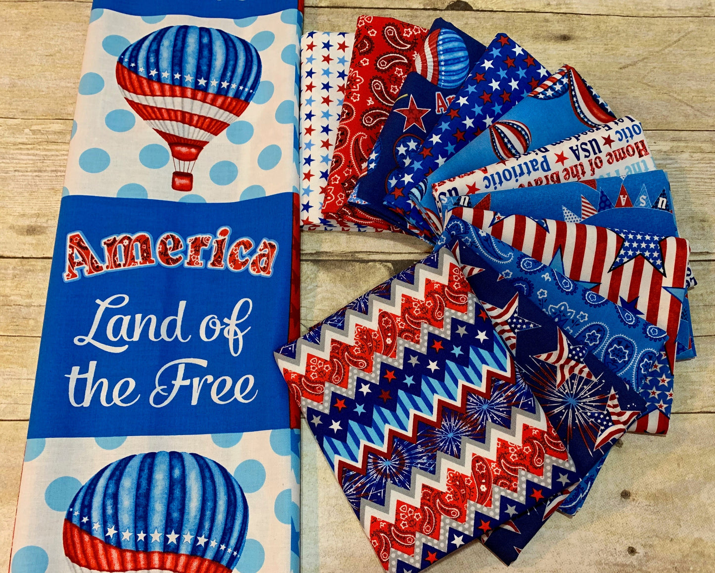 America Home of the Brave by Sharla Fults Chevron Stripe 4624-87 Cotton Woven Fabric