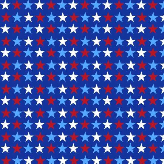 America Home of the Brave by Sharla Fults Small Blue Stars 4630-78 Cotton Woven Fabric