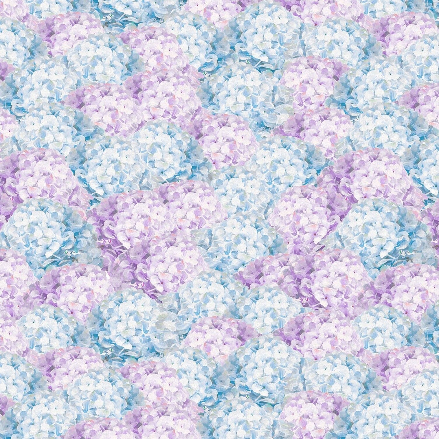 Butterfly Haven by Danhui Nai Purple/Blue Hydrangea 89202-614 Cotton Woven Fabric