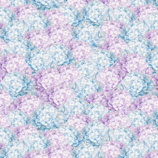 Butterfly Haven by Danhui Nai Purple/Blue Hydrangea 89202-614 Cotton Woven Fabric