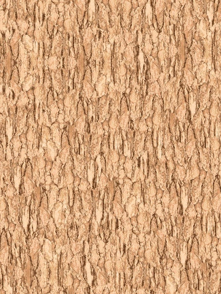 Nocturnal Wonders by R.& B. Latham Tan Tree Bark 27068E Cotton Woven Fabric