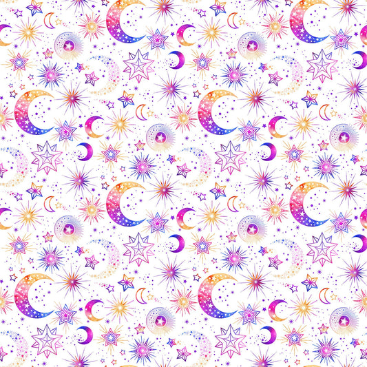 Cosmic Universe DP22718-87 Digitally Printed Cotton Woven Fabric