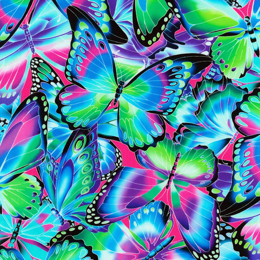 Nature Studies Jewel Butterflies SRKD18708201 Cotton Woven Fabric
