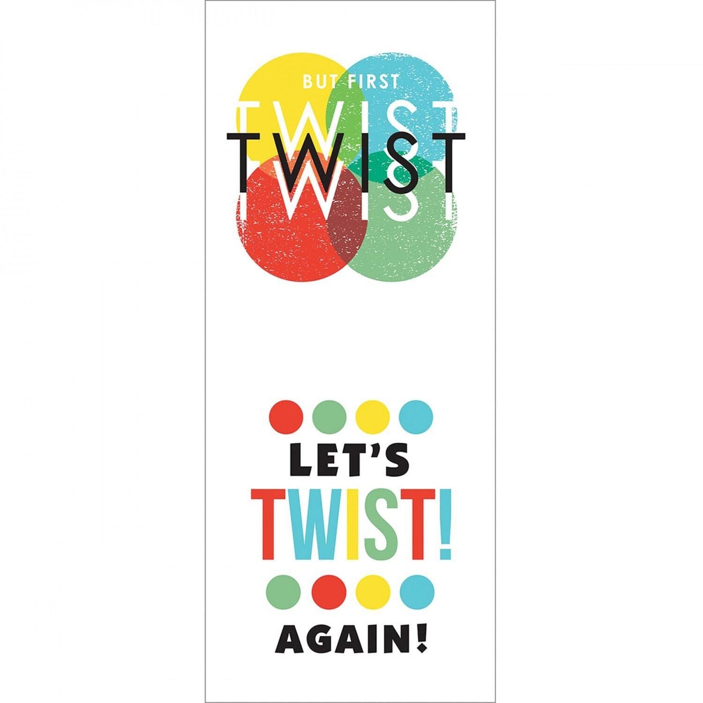 Licensed Hasbro Gaming Multi Hasbro Twister But First Twist 18" Panel 95070115P-1 Cotton Woven Panel