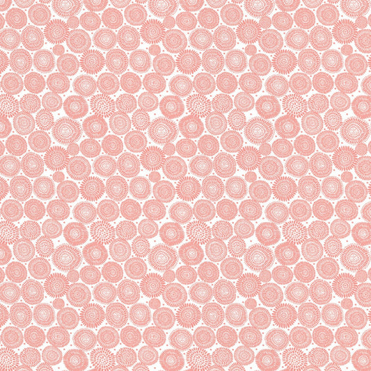 Urban Jungle by Vicky Yorke Peach Flowers 30180204-2 Cotton Woven Fabric