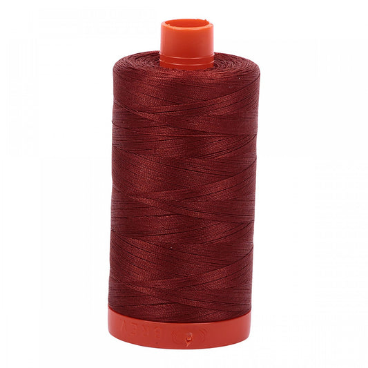 Aurifil Mako Cotton Thread Solid Rust A1050-2355 50wt 1422yds