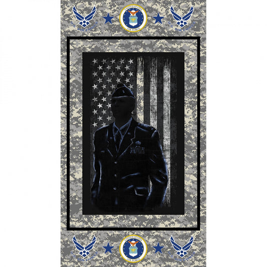 Licensed Military & Public Service 22" Panel Air Force 1195-AF Cotton Woven Panel