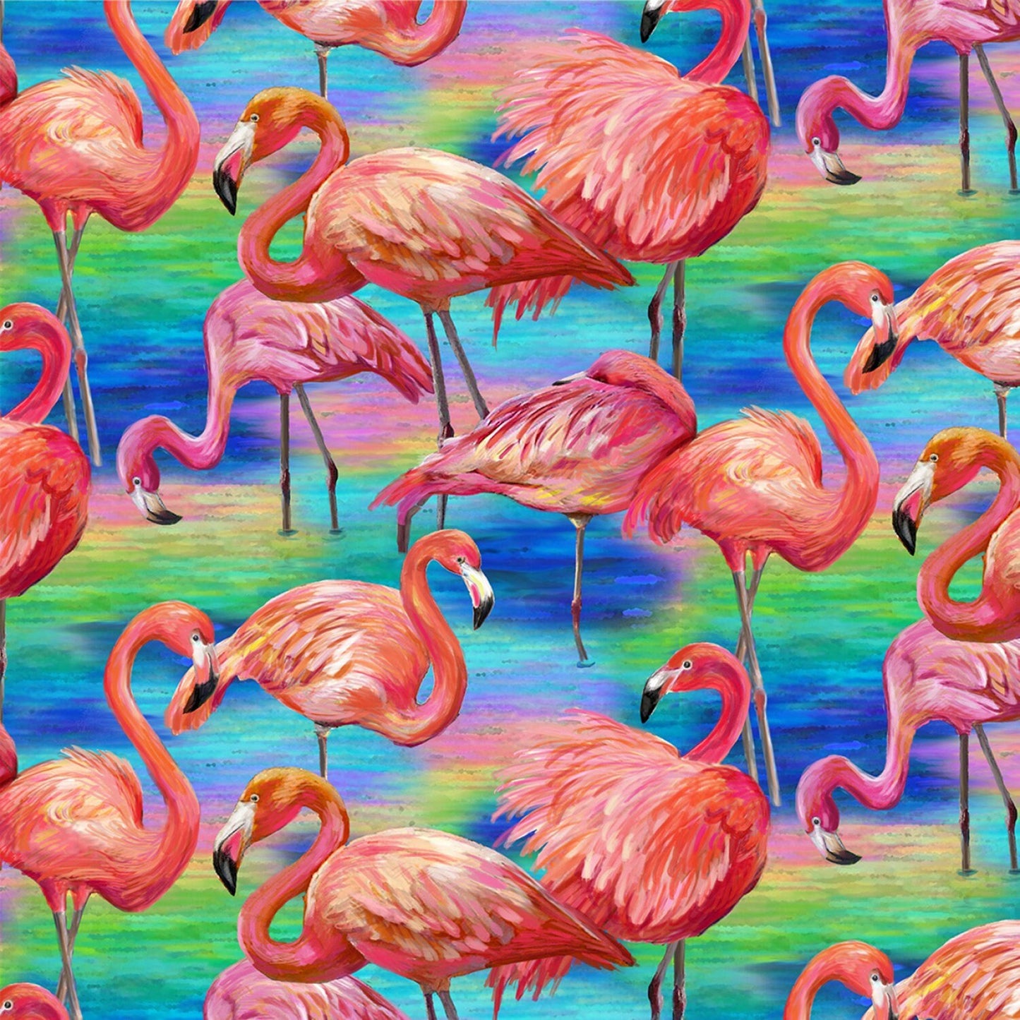 Fabulous Flamingos by Ro Gregg 120-208911 Cotton Woven Fabric