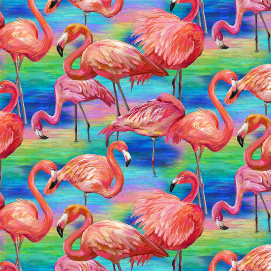 Fabulous Flamingos by Ro Gregg 120-208911 Cotton Woven Fabric