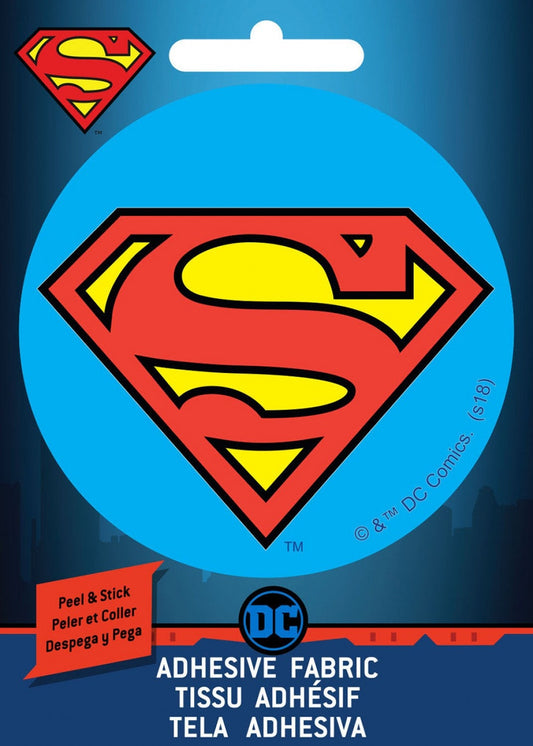 Ad Fab Adhesive Badge DC Comics Superman Shield Adhesive Fabric 3" Badge 23400554X 100% Polyester