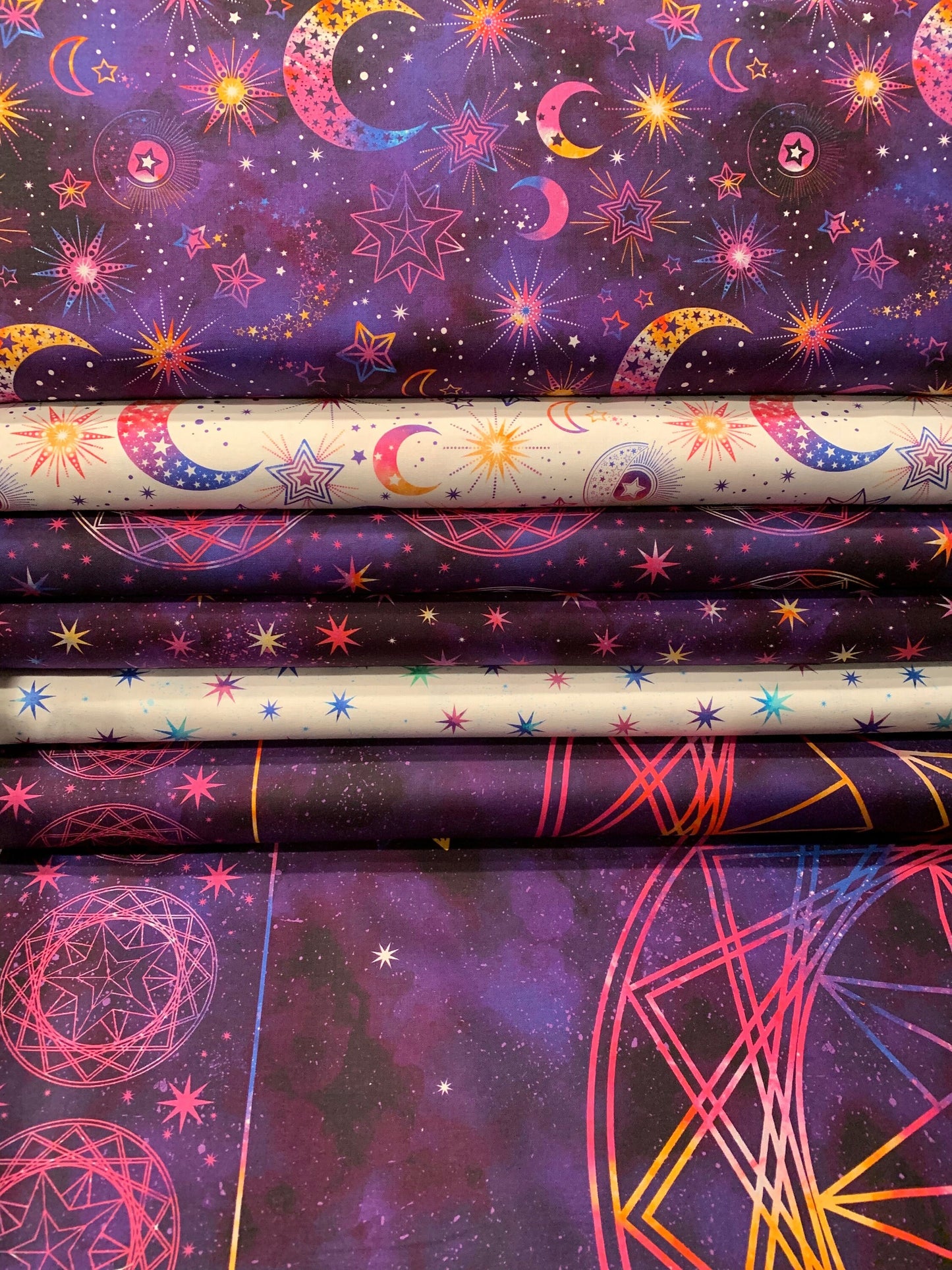 Cosmic Universe DP22718-87 Digitally Printed Cotton Woven Fabric