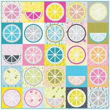 Fruit Juice by Violet Craft Quilt Kit featuring Betty's Luncheonette. USA Shipping included in Price.