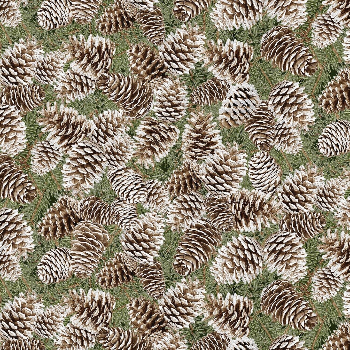 Pinecone with Metallic CM6962-PINE Metallic Cotton Woven Fabric