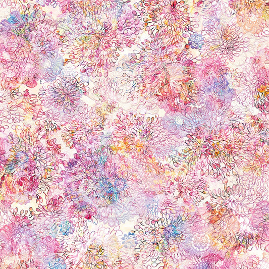 Arcadia Digiprint Lacy Pompom Carnation Digiprint Fabric RJ807J-CA1D Cotton Woven Fabric