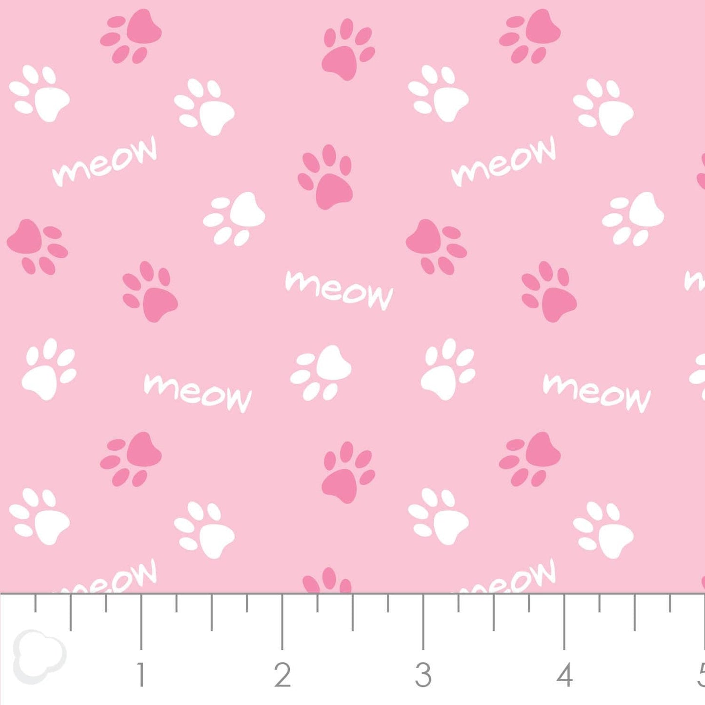 Cats Rule Paws in Pink 34180106-1 Cotton Woven Fabric
