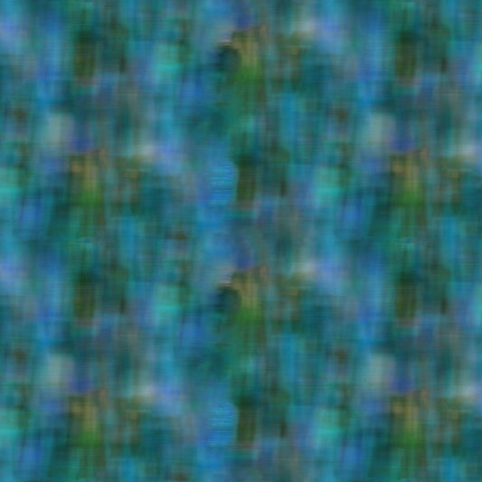 Painted Horses by Marcia Baldwin Teal/Multi Blur 6668B-80 Cotton Woven Fabric