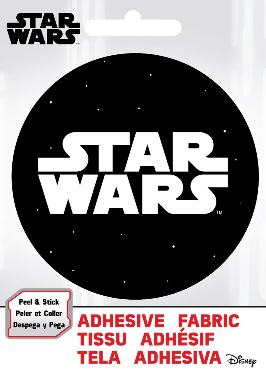 Ad Fab Adhesive Badge Star Wars Logo Adhesive Fabric 3" Badge 73010421X 100% Polyester