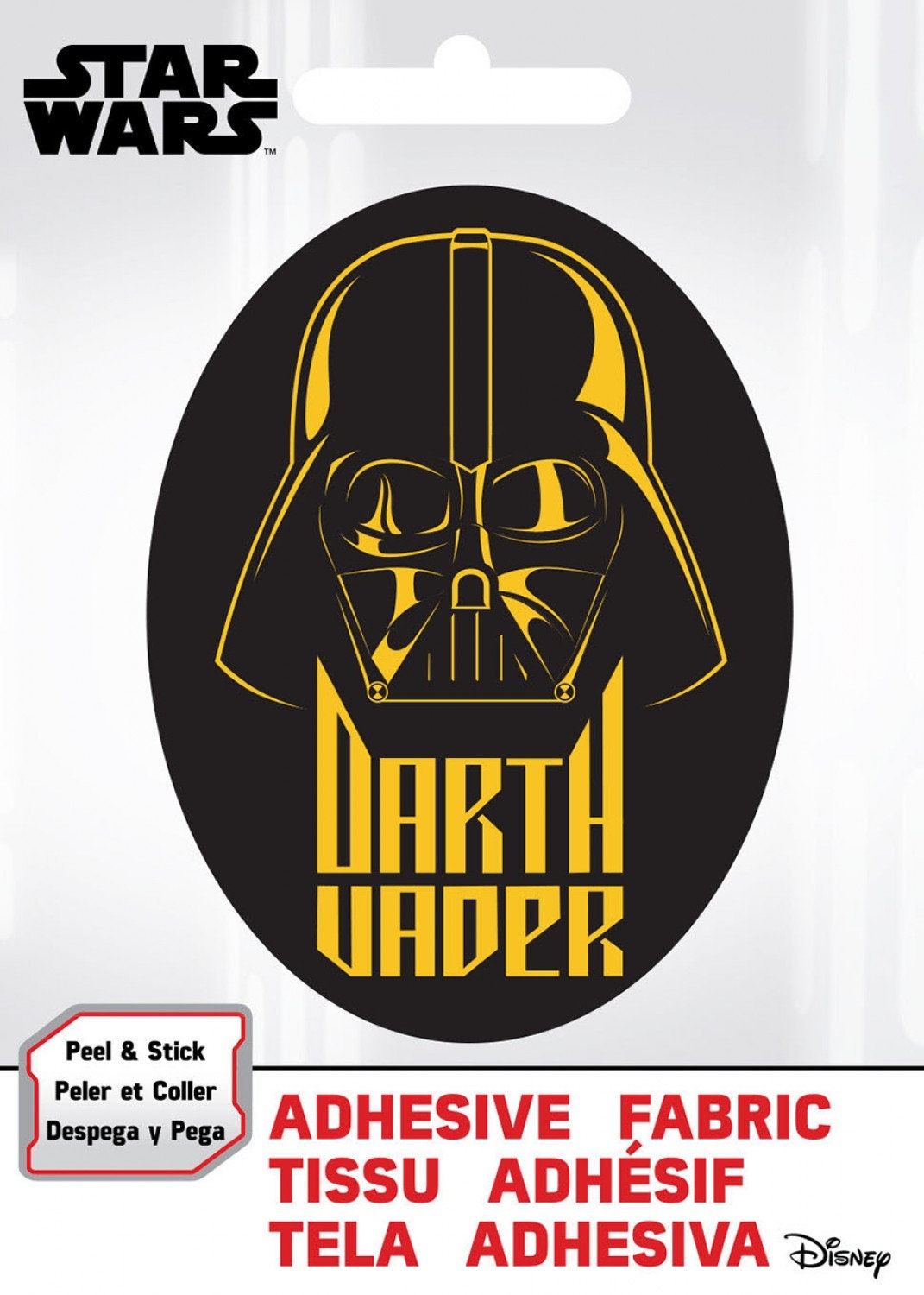Ad Fab Adhesive Badge Star Wars SW Darth Vader Adhesive Fabric 3" Badge 73010422X 100% Polyester