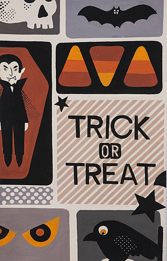 Trick or Treat Eeek! 8743C Grey Tonal Cotton Woven Fabric