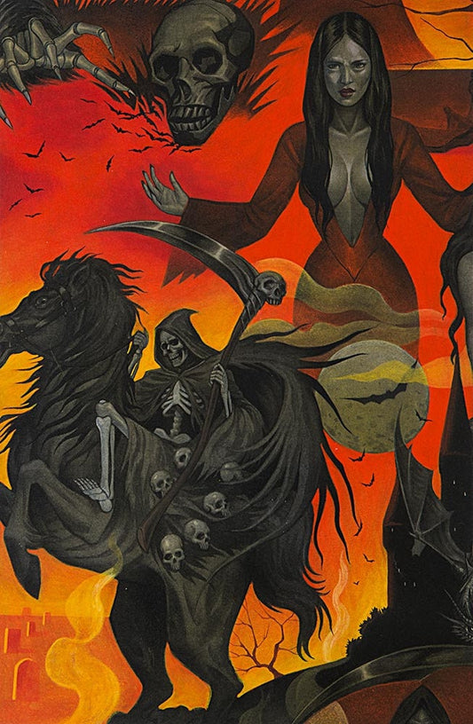 Fire Midnight Shadows 8740C Cotton Woven Fabric