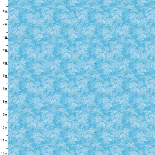 Wings of Joy Digital Water 14962-TURQ Cotton Woven Fabric