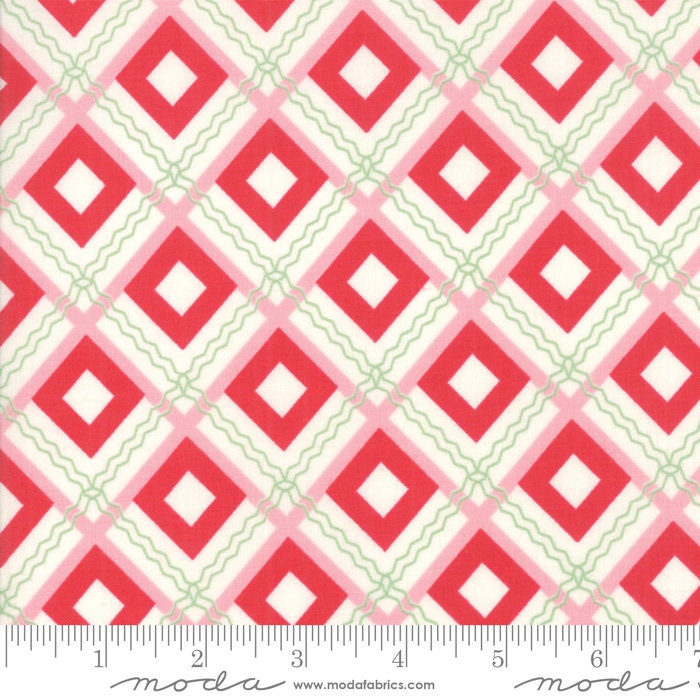 Sweet Christmas by Urban Chiks Plaid Scarf Peppermint 31153-22 Cotton Woven Fabric