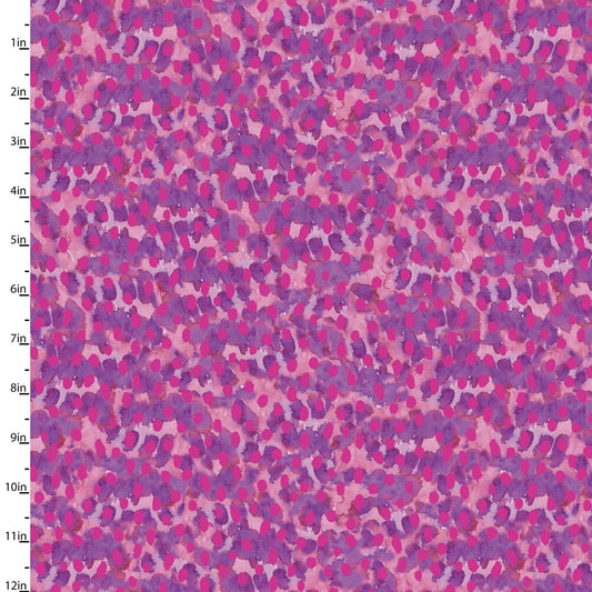 Bright Birds Speckled Textures 14989-PINK Digitally Printed Cotton Woven Fabric