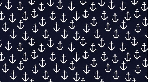 High Seas by August Wren Anchors on Vulcan Stella-DAW1362-Vulcan Cotton Woven Fabric