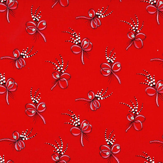Boudoir by Gertie Red Laura DC8504-RED Cotton Woven Fabric