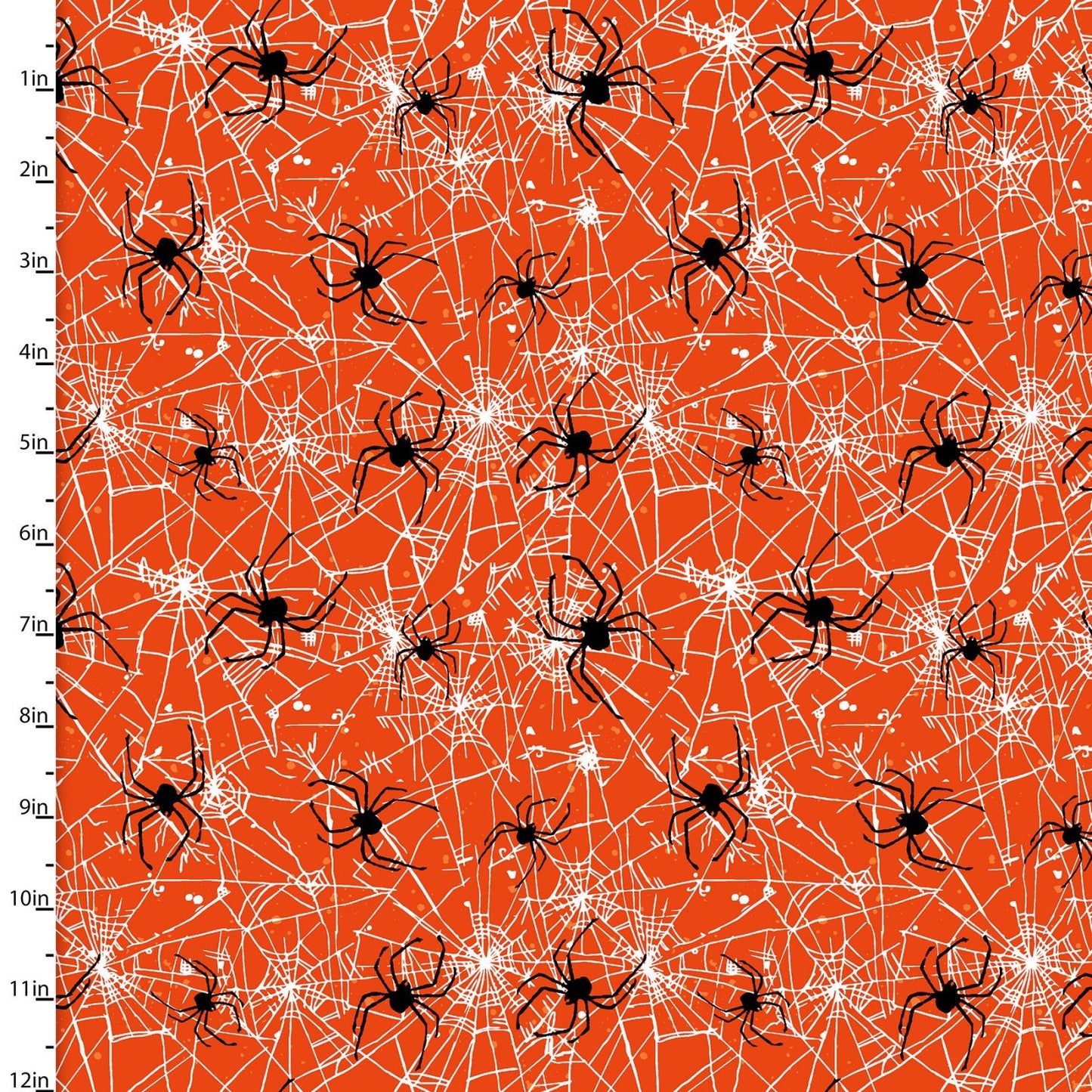 Spooky Night 15119-ORANGE Cotton Woven Fabric