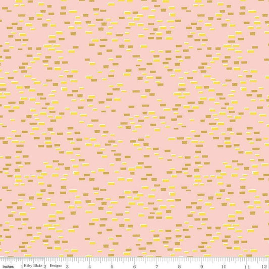 Dorothy's Journey by Jill Howarth Yellow Brick Road Pink C8684-PINK Cotton Woven Fabric