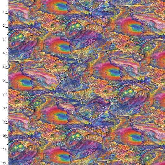 Wings of Joy Digital Wings 14963-MULTI Cotton Woven Fabric