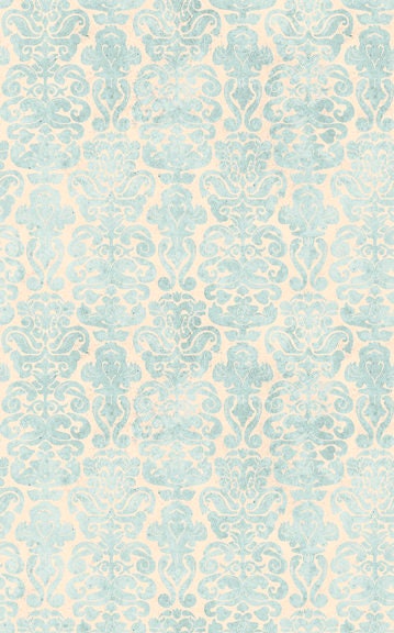 My Story Licensed Santoro Light Blue Brocade 27144-B Cotton Woven Fabric