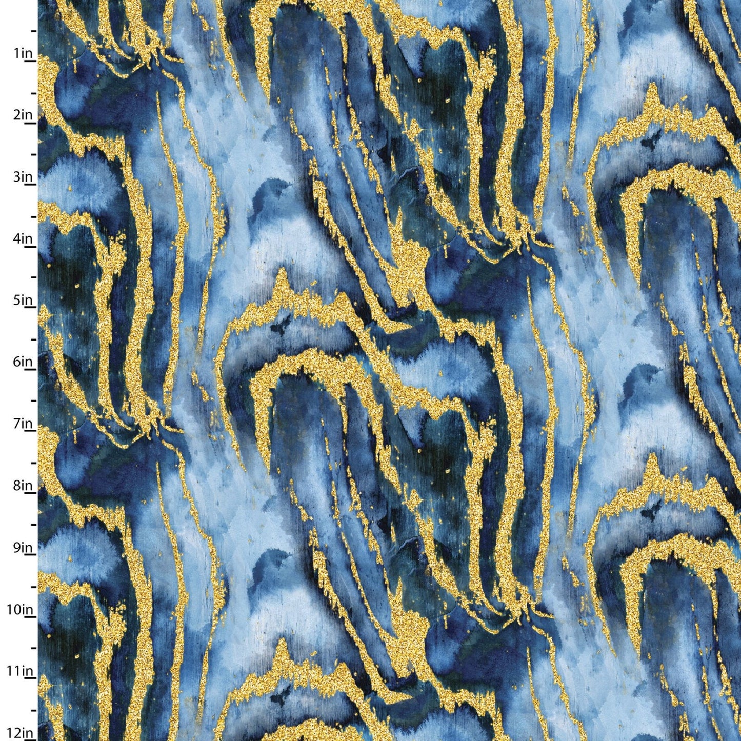 Precious Metals Reef 14997-BLUE Cotton Woven Fabric