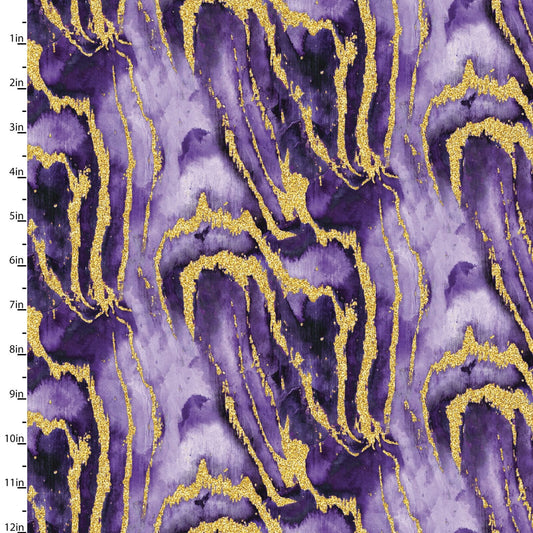 Precious Metals Reef 14997-PURPLE Cotton Woven Fabric