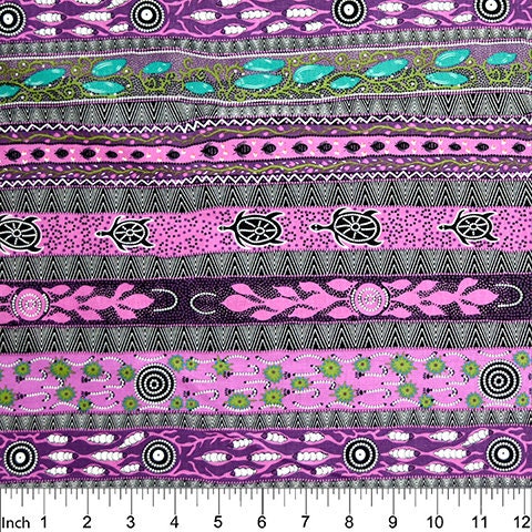 Dreaming in One Purple by Bradley Stafford DROP Cotton Woven Fabric