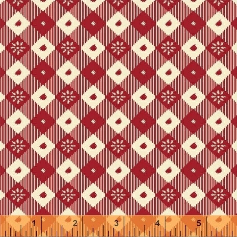 Early Bird by Whistler Studios Red Vintage Table Cloth 51401-4 Cotton Woven Fabric