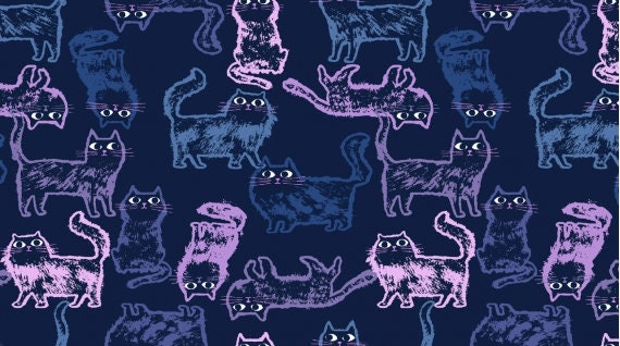 Meow Mix Meow Mix Stella-1373-Insignia  Cotton Woven Fabric