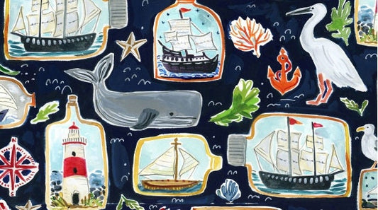 High Seas by August Wren High Seas Stella DAW1364-Multi Cotton Woven Fabric