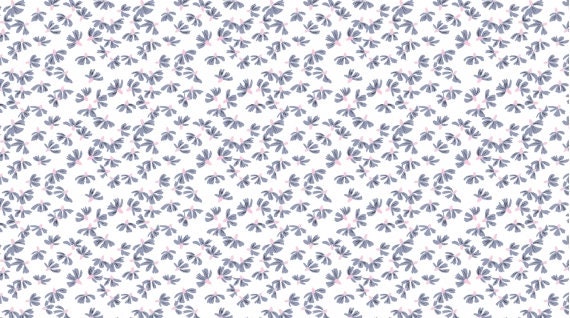 Ghostwood by Rae Ritchie Cone Flowers on White Stella SRR1187 White Cotton Woven Fabric