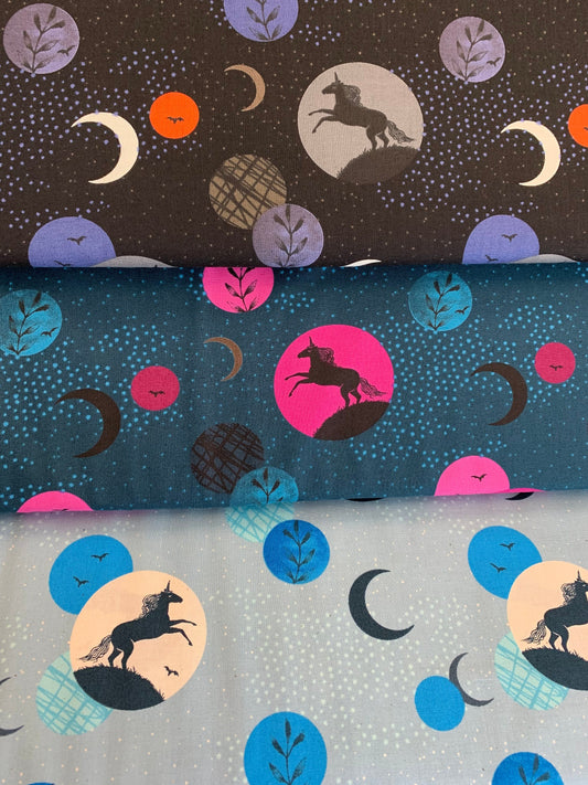 Crescent by Sarah Watts of Ruby Star Society Black RS2003-11 Cotton Woven Fabric