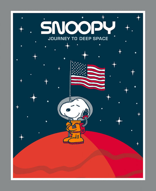 Licensed Peanuts Snoopy Journey To Deep Space 36" Panel 682856510715 Licensed Cotton Woven Panel