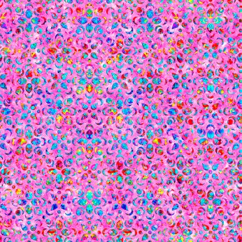 Zanzibar Evolution Pink Mini Geo Inlay 27408P Cotton Woven Fabric