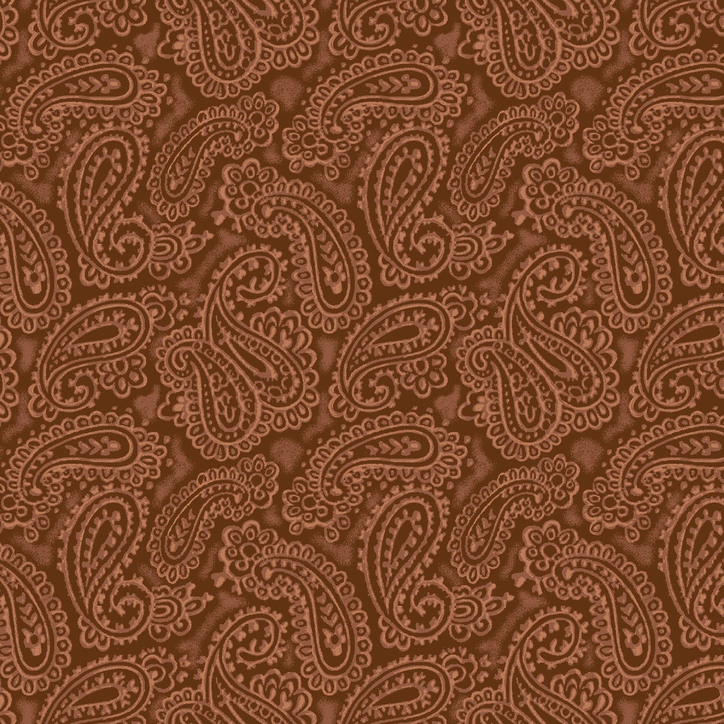 Running Free Embossed Leather Brown 4964-33 Cotton Woven Fabric