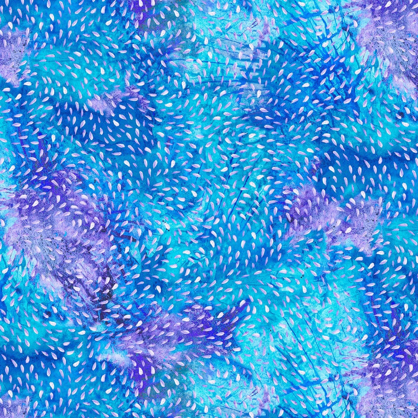Wild Birds by Kim Green Blue Texture Digitally Printed WILB4008-B  Cotton Woven Fabric